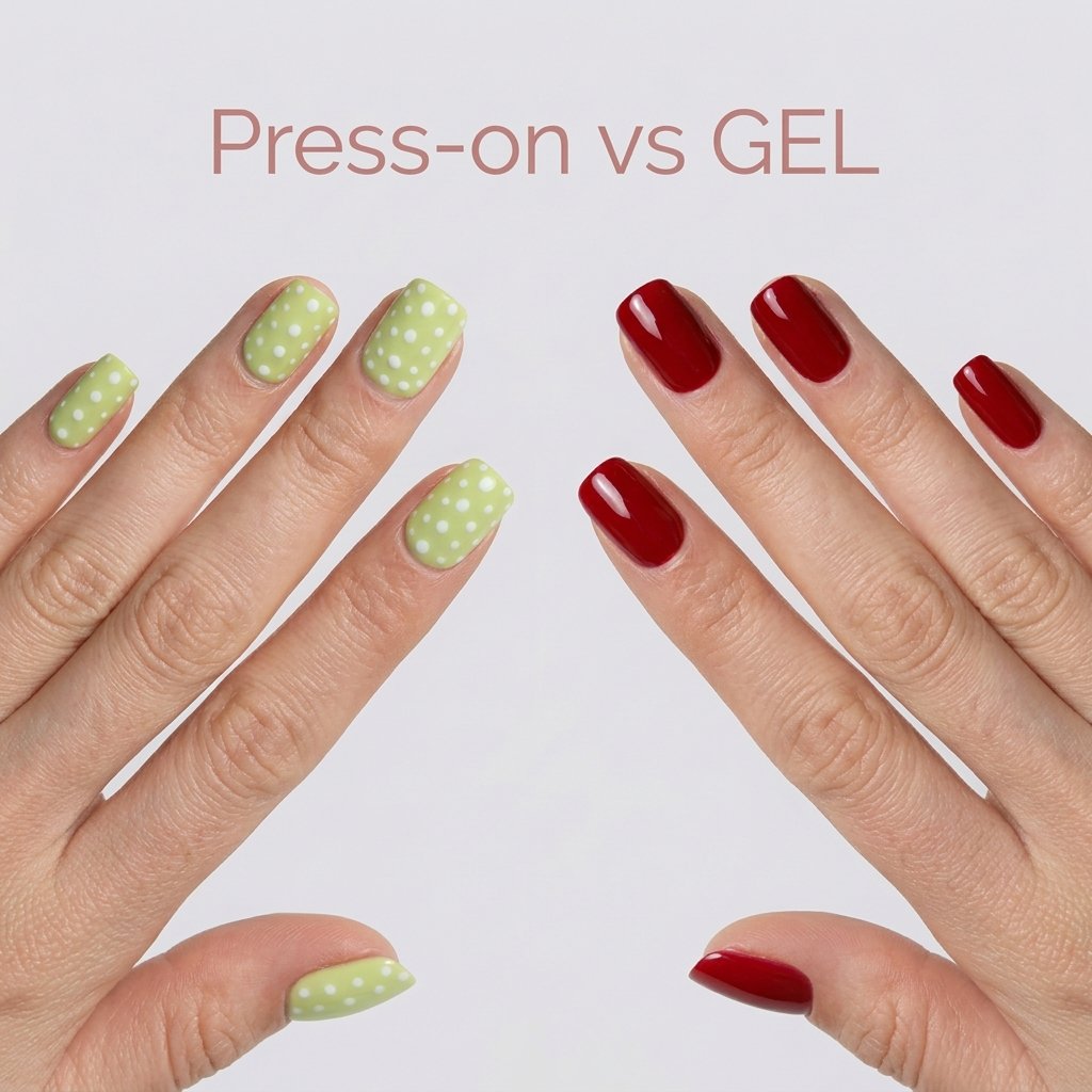 press-on nails vs gel nails, pros and cons