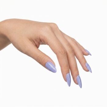 Grape Soda - Lavender purple cat-eye almond press-on nails with high-gloss finish. | worn on hand 2 | So Does Nails